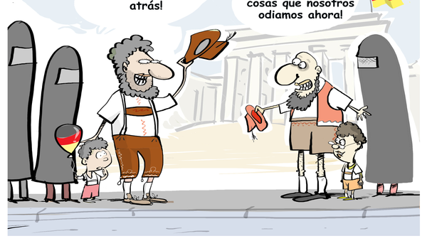 Refugiados comparten muchas opiniones con grupos ultraderechistas e islamófobos - Sputnik Mundo