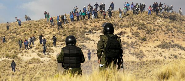 Protesta de los mineros en Bolivia - Sputnik Mundo