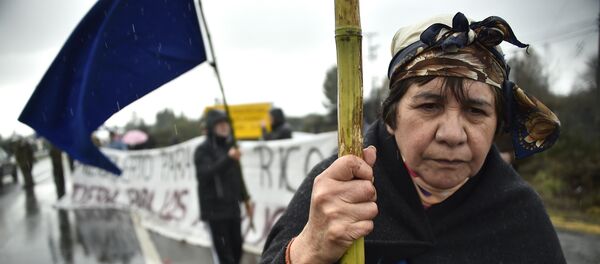 Protesta del pueblo indígena mapuche en Chile (archivo) - Sputnik Mundo