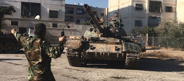 Soldados del Ejército de Siria Soldados del Ejército de Siria - Sputnik Mundo