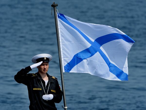 Cruz de San Andrés, bandera de la Armada de Rusia - Sputnik Mundo