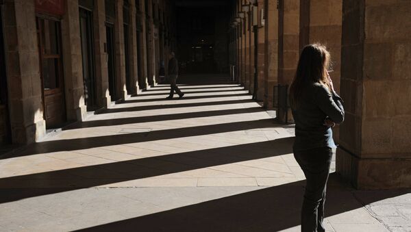 La Plaza Nueva en Bilbao La Plaza Nueva en Bilbao - Sputnik Mundo