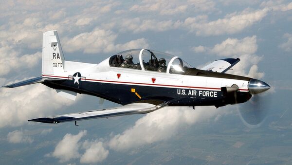 La aeronave estadounidense T6-C Texan II - Sputnik Mundo