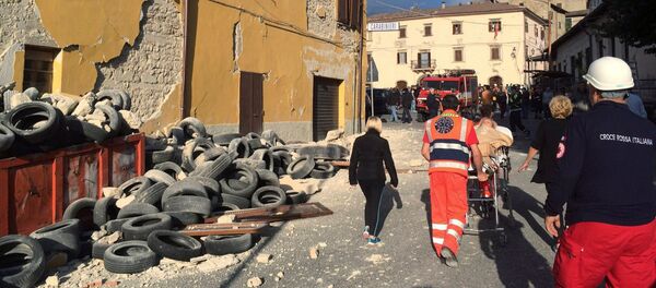 Situación en Accumoli di Rieti, Italia - Sputnik Mundo