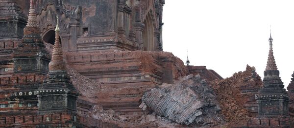 Las consecuencias del terremoto en Birmania (archivo) Las consecuencias del terremoto en Birmania (archivo) - Sputnik Mundo