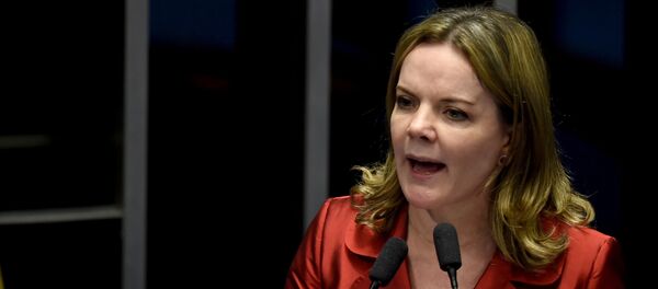 Gleisi Hoffmann, senadora del Partido de los Trabajadores (PT) - Sputnik Mundo