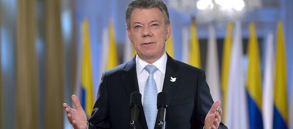 Juan Manuel Santos, presidente de Colombia - Sputnik Mundo