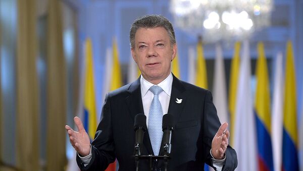 Juan Manuel Santos, presidente de Colombia - Sputnik Mundo