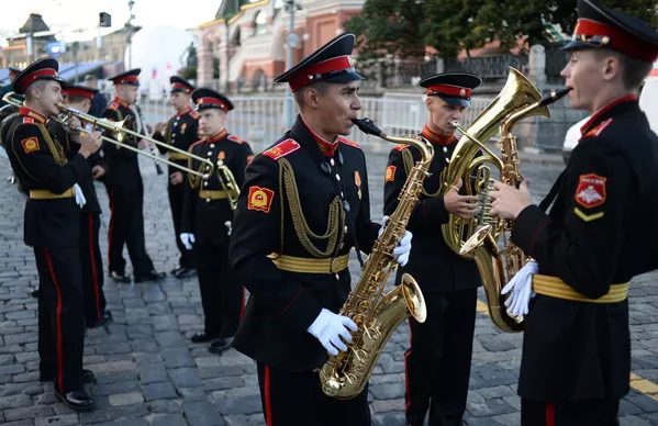 Ensayo final de la apertura del festival Spasskaya Bashnia Ensayo final de la apertura del festival Spasskaya Bashnia - Sputnik Mundo