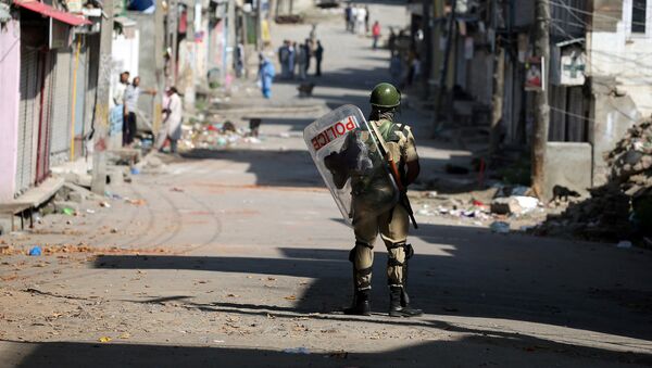 Protestas en el estado Jammu y Cachemira, India - Sputnik Mundo