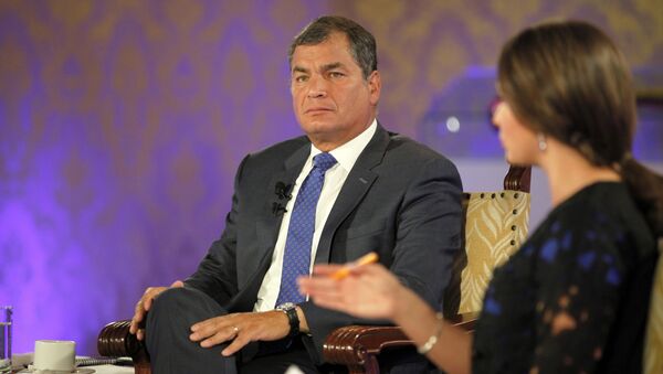 Rafael Correa, el presidente de Ecuador - Sputnik Mundo