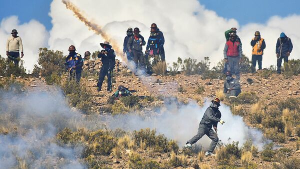 Protesta de los mineros, Bolivia - Sputnik Mundo