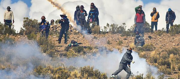 Protesta de los mineros, Bolivia - Sputnik Mundo