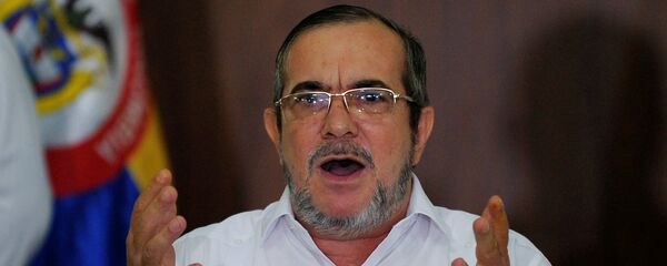 Rodrigo Londoño, alias 'Timochenko', el líder del partido colombiano FARC Rodrigo Londoño, alias 'Timochenko', el líder del partido colombiano FARC - Sputnik Mundo