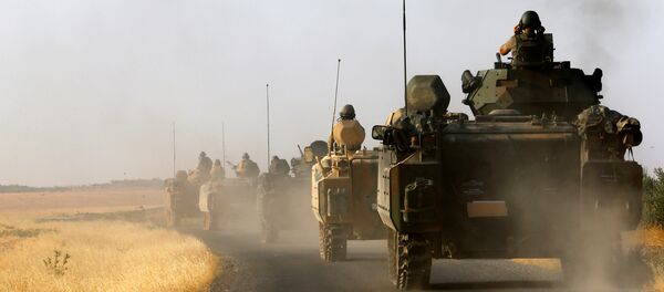 Los militares turcos en la frontera con Siria (Archivo) - Sputnik Mundo