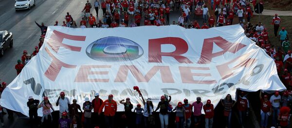 Protestas contra Temer en Brasil - Sputnik Mundo