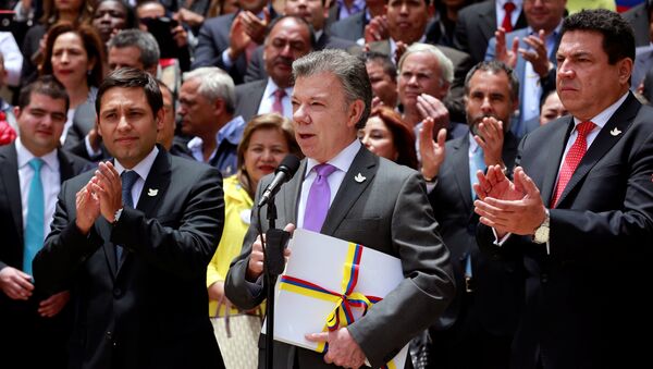 Juan Manuel Santos, presidente de Colombia - Sputnik Mundo