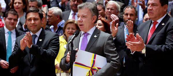 Juan Manuel Santos, presidente de Colombia - Sputnik Mundo