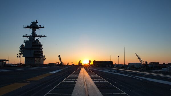 El portaviones estadounidense Gerald R. Ford (CVN-78) - Sputnik Mundo