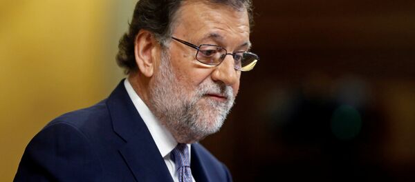 Mariano Rajoy, presidente en funciones de España, durante el debate de investidura - Sputnik Mundo