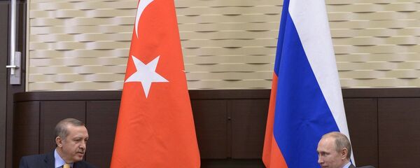 Banderas de Turquía y Rusia - Sputnik Mundo