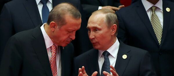 Recep Tayyip Erdogan y Vladímir Putin - Sputnik Mundo