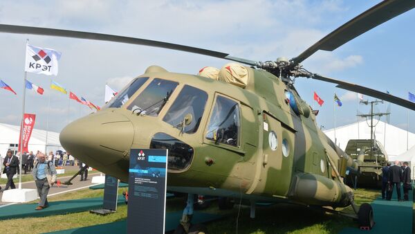 Mi-8 MTPR en el Salón Aeroespacial MAKS 2015 - Sputnik Mundo