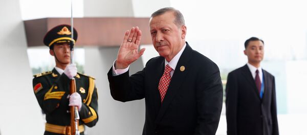 El presidente de Turquía, Recep Tayyip Erdogan en China - Sputnik Mundo