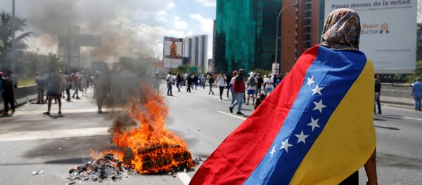 Protesta en Venezuela Protesta en Venezuela - Sputnik Mundo