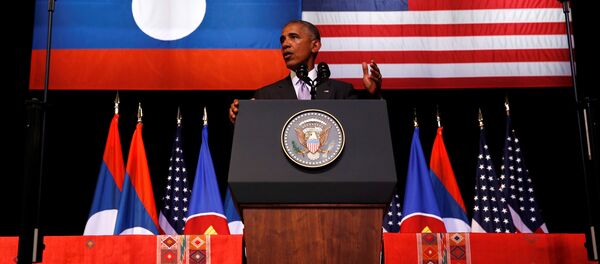 El presidente de EEUU, Barack Obama, en Laos El presidente de EEUU, Barack Obama, en Laos - Sputnik Mundo