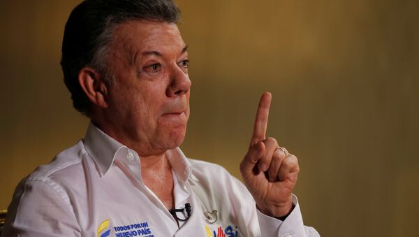 Juan Manuel Santos, presidente de Colombia - Sputnik Mundo