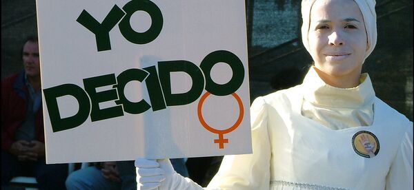 La mujer en la protesta a favor de los abortos (archivo) - Sputnik Mundo