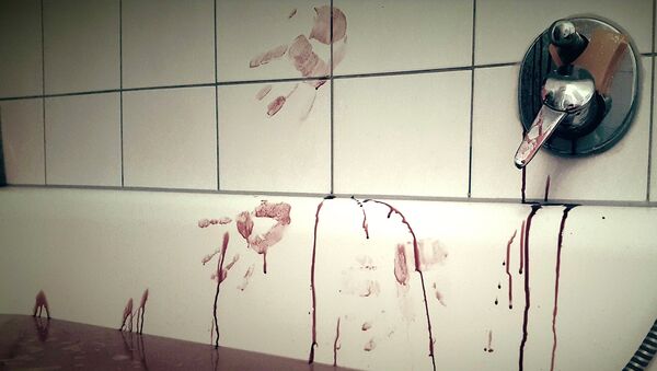 Lugar de un asesinato (ilustración) - Sputnik Mundo