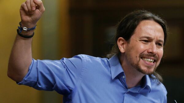 Pablo Iglesias, lider de Podemos - Sputnik Mundo