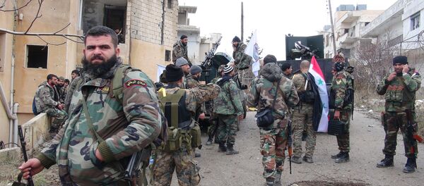Los soldados del Ejército sirio (archivo) - Sputnik Mundo