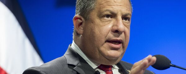 Luis Guillermo Solís, presidente de Costa Rica - Sputnik Mundo