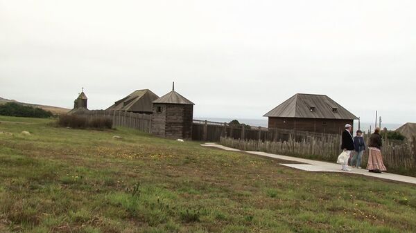 The stockade at Fort Ross. The stockade at Fort Ross. - Sputnik Mundo