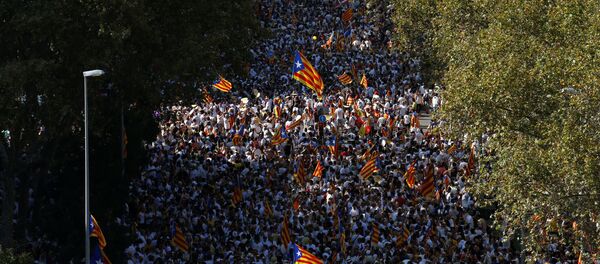 La celebración del Día de Cataluña en Barcelona La celebración del Día de Cataluña en Barcelona - Sputnik Mundo
