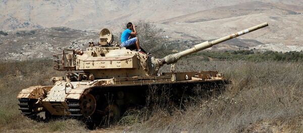 Un tanque en los Altos de Golán - Sputnik Mundo