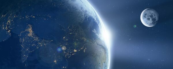 La Tierra y la Luna (ilustración) - Sputnik Mundo