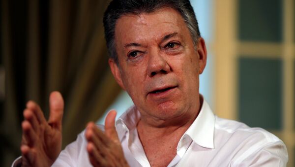 Juan Manuel Santos, presidente de Colombia - Sputnik Mundo