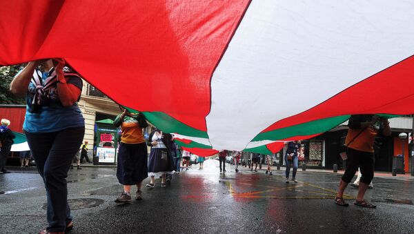 La ikurriña, la bandera del País Vasco - Sputnik Mundo