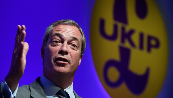 Nigel Farage, líder del Partido por la Independencia de Reino Unido - Sputnik Mundo