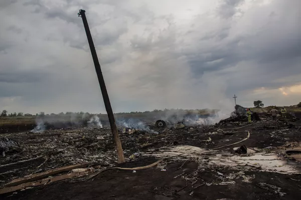 Lugar de caída del avión del vuelo MH17 de Malaysia Airlines Lugar de caída del avión del vuelo MH17 de Malaysia Airlines - Sputnik Mundo