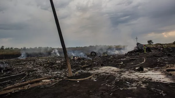 Lugar de caída del avión del vuelo MH17 de Malaysia Airlines