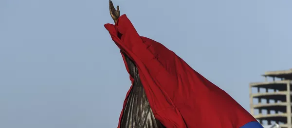 La estatua del expresidente de Venezuela, Hugo Chavez La estatua del expresidente de Venezuela, Hugo Chavez - Sputnik Mundo