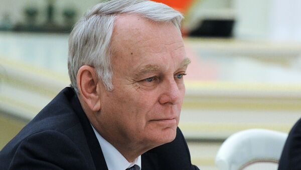 Jean-Marc Ayrault, ministro de Exteriores de Francia - Sputnik Mundo