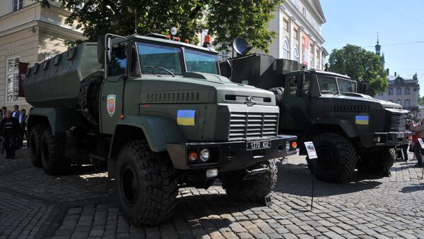 Презентация техники, стоящей на вооружении пограничных войск Украины - Sputnik Mundo