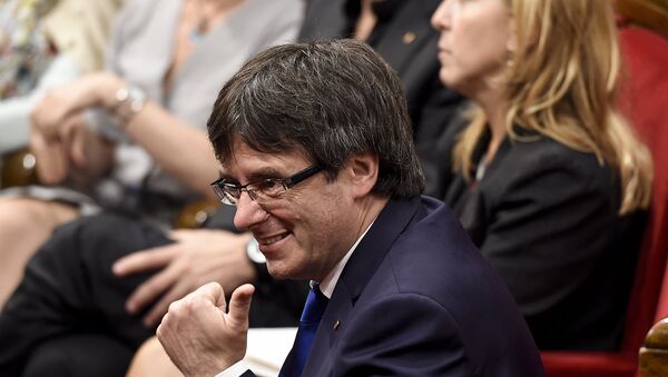 Carles Puigdemont, el presidente de Cataluña - Sputnik Mundo