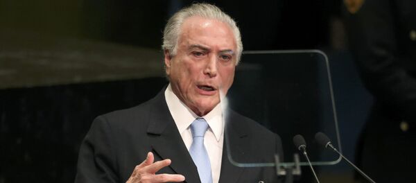 Michel Temer, presidente de Brasil - Sputnik Mundo